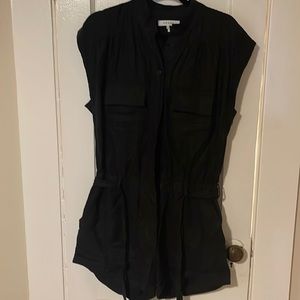 Frame short jumpsuit black